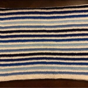 Large Crochet Baby Boy Blanket